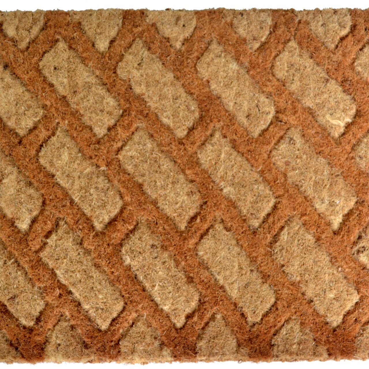 Edge Collections - 18" X 30" - Brown - Outdoor Durable Coir Welcome Doormat - 1 Piece
